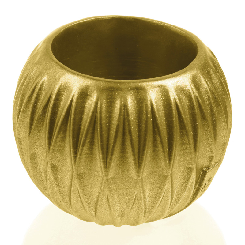 Concrete Flower Pot Bauble Optic Ø7,6cm Classic Gold