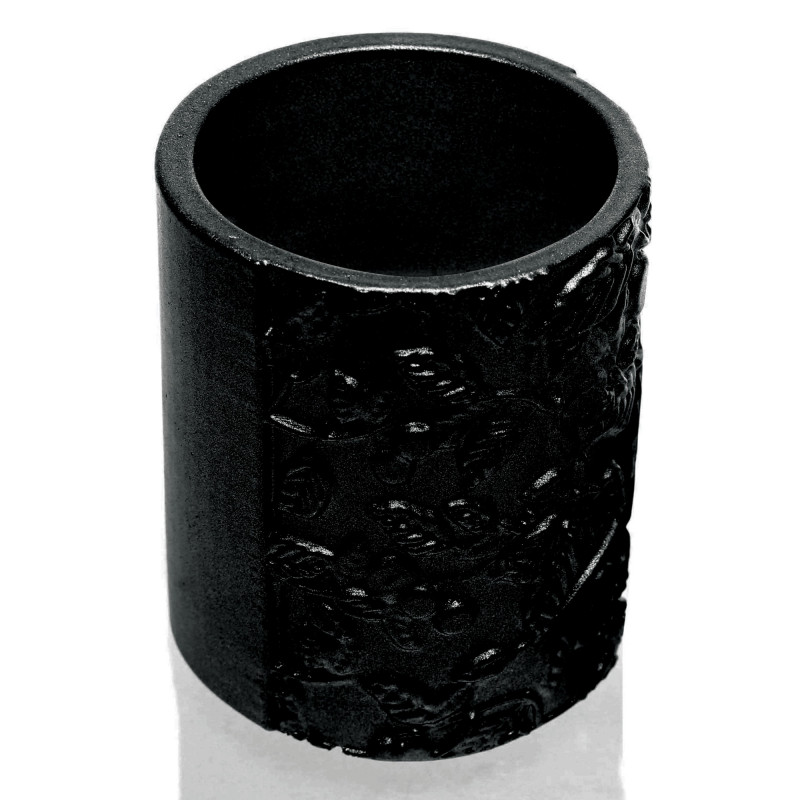 Concrete Flower Pot Tranquility Ø7,5cm Black Matt