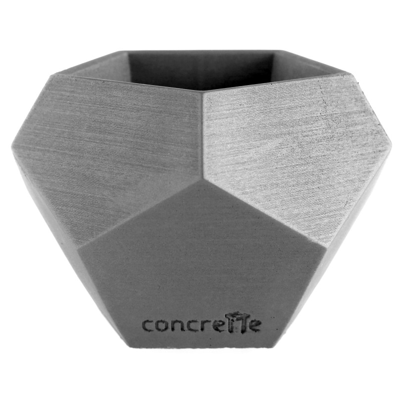 Concrete Flower Pot Square Geometric Ø9cm No Colour